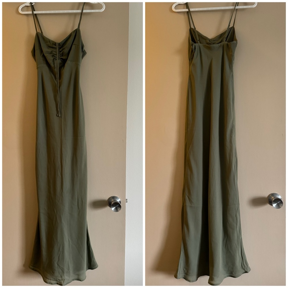 Abercrombie and Fitch Olive Maxi Dress